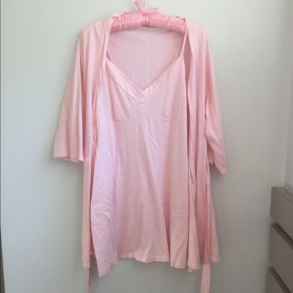 Pink Nightgown and Robe